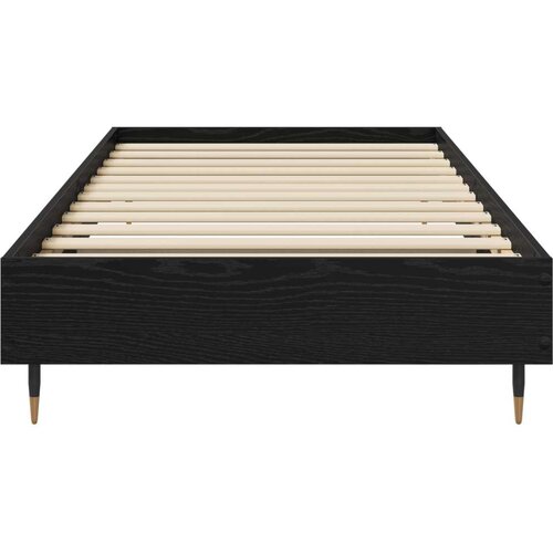  Okvir za krevet Crni hrast 80 x 200 cm Konstruirano drvo - Crni hrast Slike