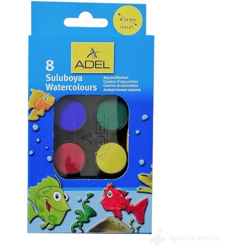  ADEL Vodene boje - 8 boja Cene