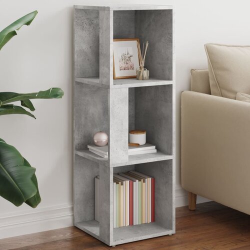 The Living Store Kotna omarica betonsko siva 33x33x100 cm iverna plo&amp;scaron;ča - Kotna Omarica, (21430199) Slike