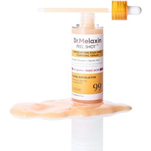 Dr. Melaxin Peel Shot Exfoliating Kojic Acid Turmeric Serum eksfoliacijski piling serum proti temnim madežem 80 ml Slike