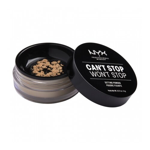 NYX Professional Makeup puder v prahu - Can't Stop Won't Stop Setting Powder - Medium (CSWSSP03) Cene
