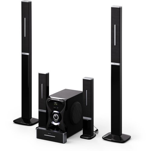 Auna Areal 825 5.1 Wireless, brezžični zvočni sistem, bluetooth, 120 W, s funkcijo karaoke, brezžični zadnji zvočniki Cene