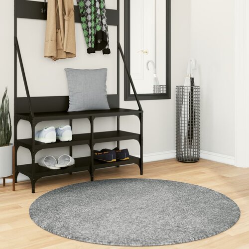vidaXL Košata preproga moderna zelena Ø 120 cm Cene