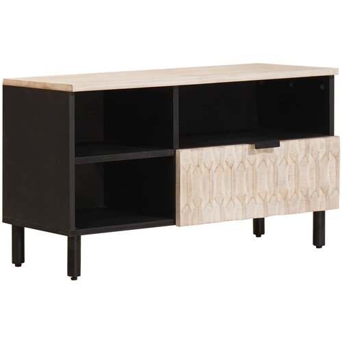 TV ormar Finš bijelog pranja 80 x 33 x 46 cm Čvrsto drvo manga Cene