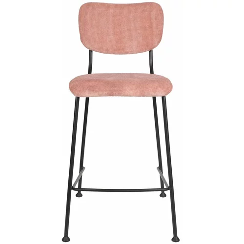 Zuiver Svetlo rožnati barski stoli v kompletu 2 ks 92 cm Benson –