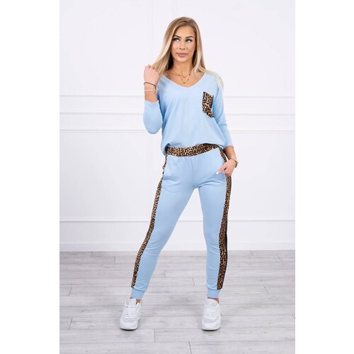 Kesi Set with a pantera motif azure Cene