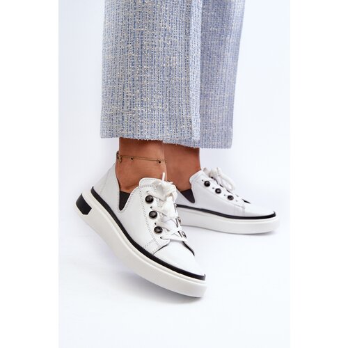 Kesi Patent leather women&amp;#039;s sneakers D&amp;amp;A White Slike