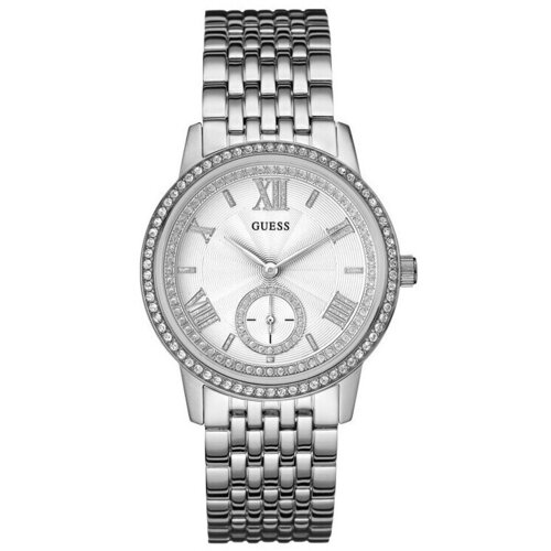 Guess Analogne ure w0573l1 Srebrna Cene