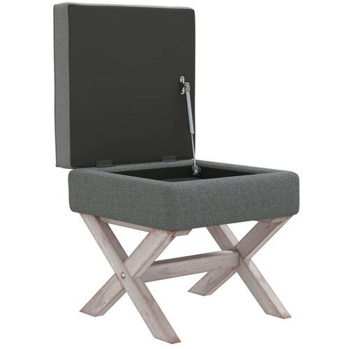 vidaXL Tabure za pohranu tamnosivi 45 x 45 x 49 cm od tkanine Cijene