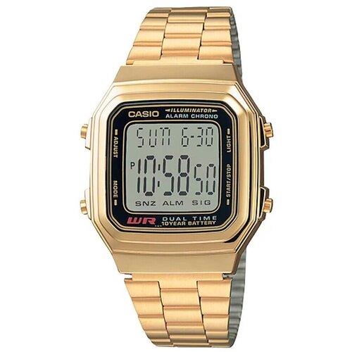 Casio Digitalne ure a178wga1adf Pozlačena Cene