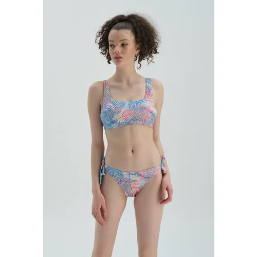 Dagi Pink-Blue Bralette Bikini Top
