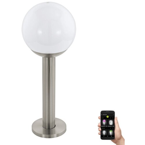 Eglo nisia-c spoljna/podna/1, led, e27, 9w, v-525, čelik/bela Slike
