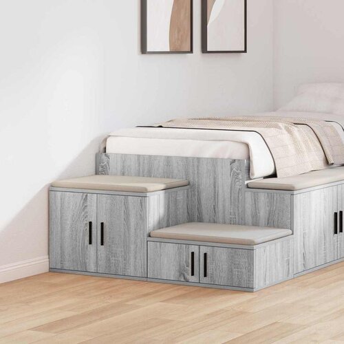 Ormarić za pohranu 2 pcs Siva Sonoma 108 x 41 x 40 cm Cijene