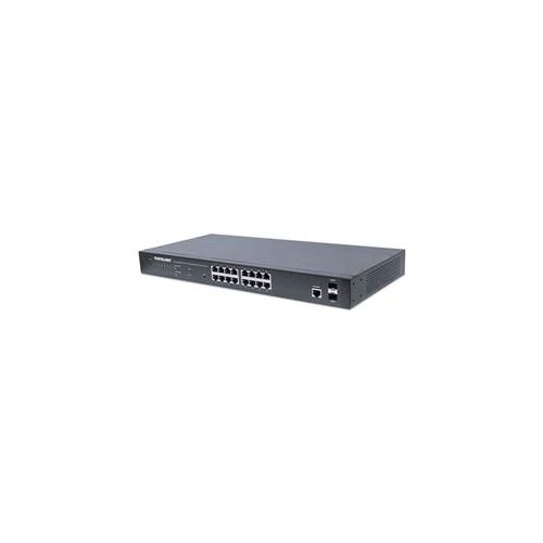 Intellinet 16-Port Gigabit Ethernet PoE+ Web-Managed Switch with 2 SFP Ports, IEEE 802.3at/af Power over Ethernet (PoE+/PoE) Compliant, 374 W, Endspan, 19" Rackmount Cijene