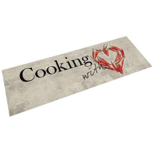 vidaXL Kuhinjska preproga pralna cooking 45x150 cm žamet Cene