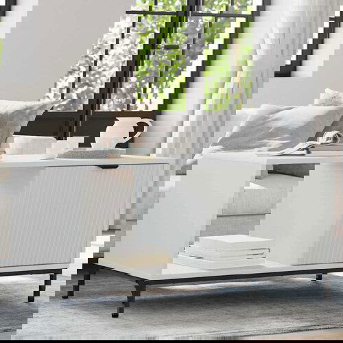 vidaXL Stolić za kavu Bijelo 90 x 49 x 46 cm Konstruirano drvo Cijene