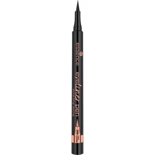 Essence Eyeliner Pen Extra Long-Lasting Waterproof dolgoobstojno in vodoodporno pisalo za oči 1.1 ml Odtenek 010 blackest black