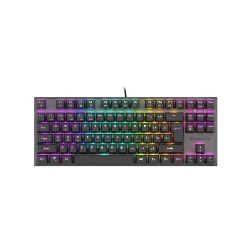 Genesis Gaming tipkovnica THOR 303 TKL, mehanska, RGB LED osvetlitev, Anti-Ghosting, F1 - F12, aplikacija, črna Cene