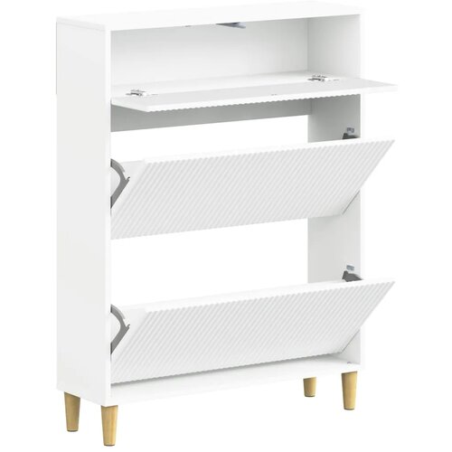  Ormar za cipele ARNHEM 78 x 24 x 103 cm Konstruirano drvo - Bijela Slike