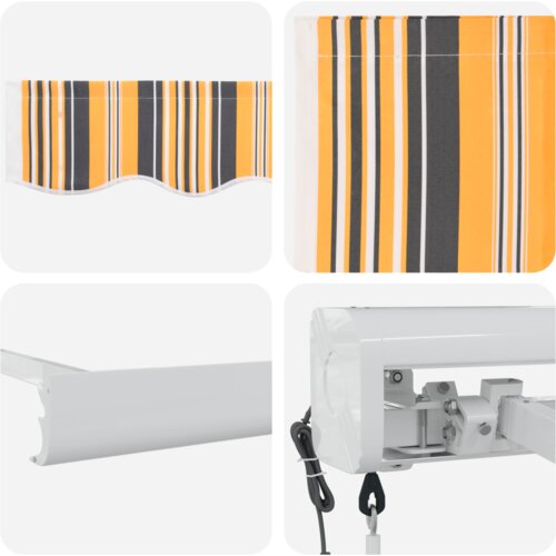 VidaXL Automatska uvlačiva tenda s vi&amp;scaron;e boja 300x250 cm Slike