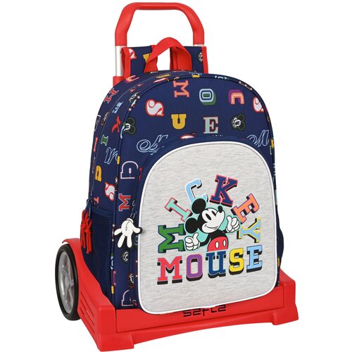 Školski Ruksak s Kotačima Mickey Mouse Clubhouse Only one Mornarsko plava 33 x 42 x 14 cm Cene