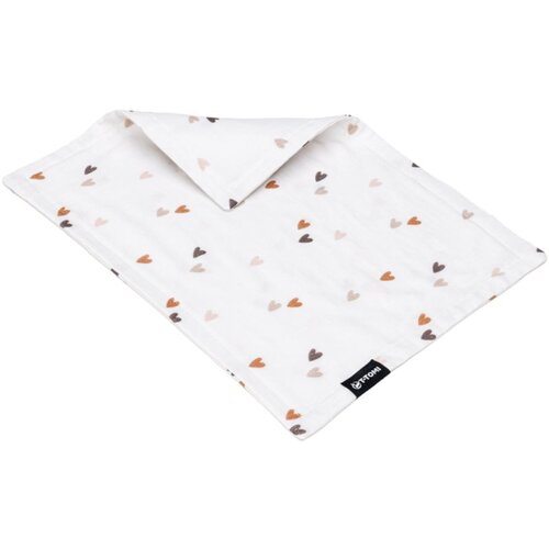 T-TOMI BIO Muslin Diaper Under the Head pamučna pelena Love 30 x 40 cm 1 kom Slike