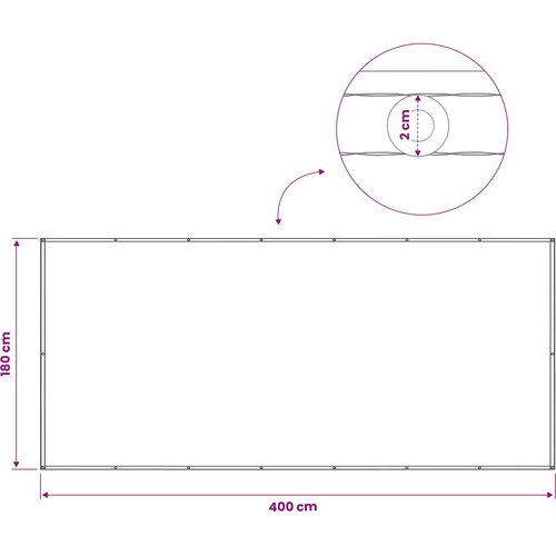  Zaslon za privatnost na balkonu 180 x 400 cm Slike