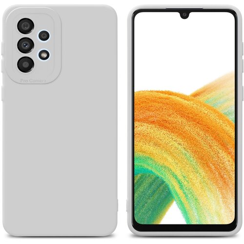 Cadorabo Ohi&amp;scaron;je, združljiv s Samsungom v tekoči beli barvi - za&amp;scaron;čitni pokrov iz fleksibilnega silikona TPU, (20595774) Slike