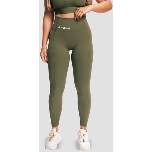 GymBeam Ženske helanke Combat Olive Grey Cene