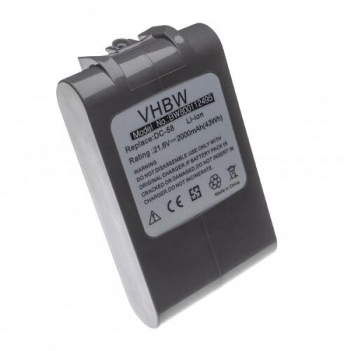 VHBW baterija za dyson DC58 / DC62 / DC72, 2000 mah Slike