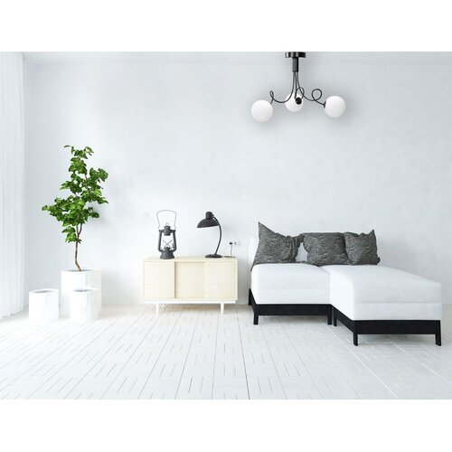 Toolight stropna svjetiljka sa staklenom kuglom APP1154-3CP black Slike