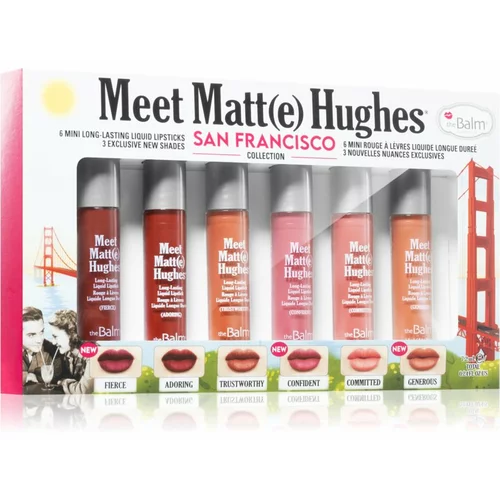 TheBalm Meet Matt(e) Hughes Mini Kit San Francisco set tekućih ruževa za dugotrajni efekt