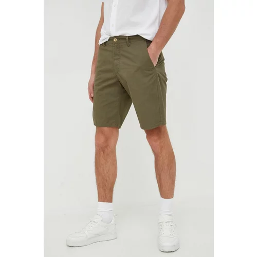 Gant Pamučne kratke hlače za muškarce, boja: zelena