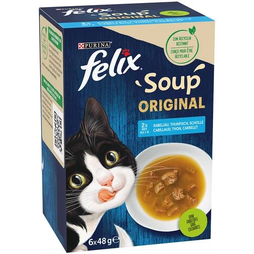 Felix Soup mokra mačja hrana 30 x 48 g po posebni ceni! - Okusna raznolikost iz vode