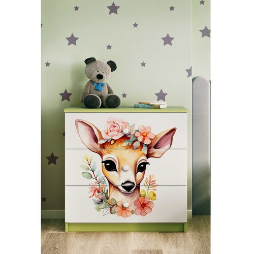  Dječja komoda - BAMBI - zelena Slike