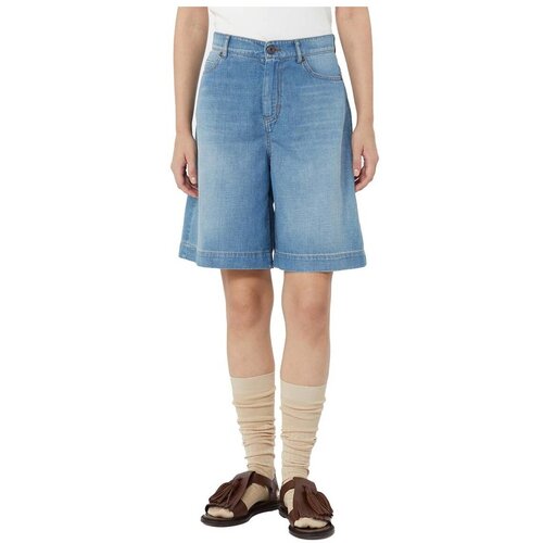 Max Mara Kratke hlače & Bermuda WKDOZONO Modra Cene