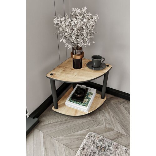 Hanah home Pomoćni stočić Tiers Corner, 34x38x34 cm, Boje hrasta Cene