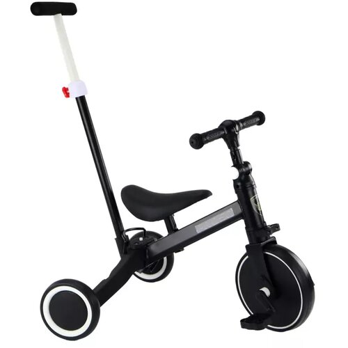 Lean_Toys Tricikel PRO50 z ročajem za potiskanje črna Cene