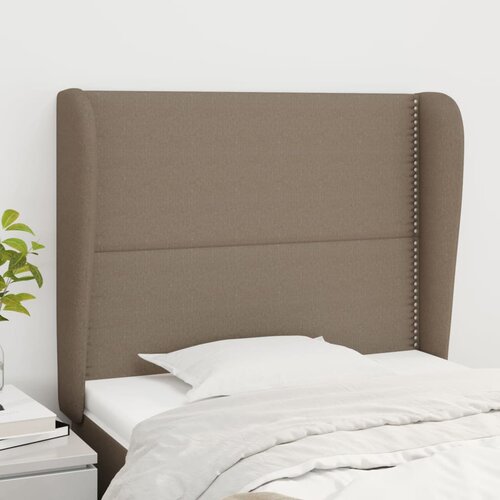  Uzglavlje s u&scaron;ima smeđesivo 103x23x118/128 cm od tkanine Cijene