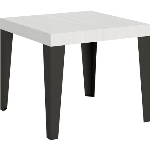 Itamoby   Flame (90x90/246 cm) - bela, barva nog: antracit - raztegljiva jedilna miza, (20842504) Cene