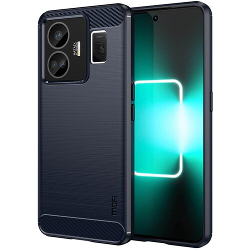 INORCO MOFI JK TPU Series-1 hrbtni pokrovček za Realme GT3 5G/GT Neo 5 5G ohi&amp;scaron;je telefona iz bru&amp;scaron;enega TPU iz ogljikovih vlaken, (22035396) Slike