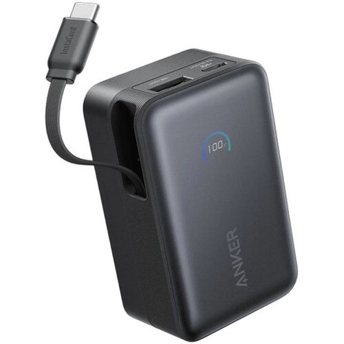 Anker power bank nano 10.000mAh 45W usb-c cable black Cene