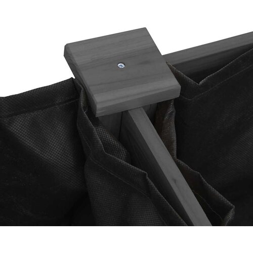  Sadilica s oblogom siva 203 x 53 x 76 cm od masivne jelovine Slike