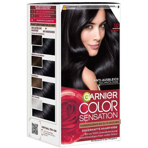 Garnier Barve za lase Coloration Permanente Color Sensation - 1.0 Schwarz/Noi Črna Cene