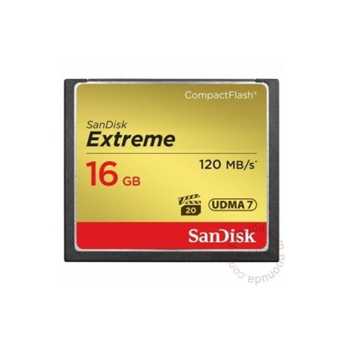 Sandisk CF 16GB Extreme 120 MB/s memorijska kartica Slike