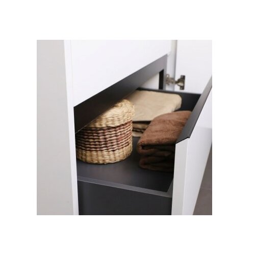 Hanah home Kupatilski ormarić sa umivaonikom i ogledalom (2 komada) Linear Bianco Slike
