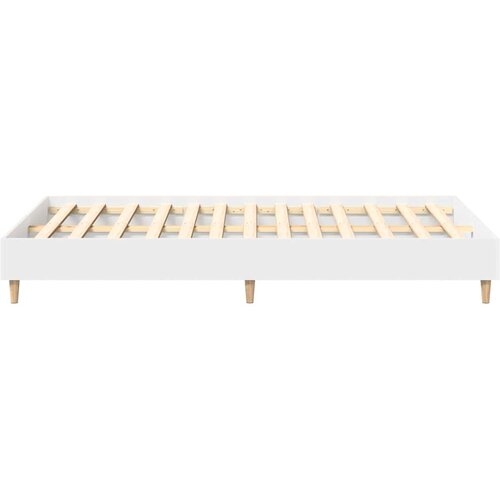  Okvir za krevet bijeli 120 x 200 cm konstruirano drvo Slike