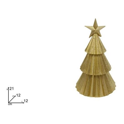 Dekoracija BOR 21CM ZLATNI Cijene