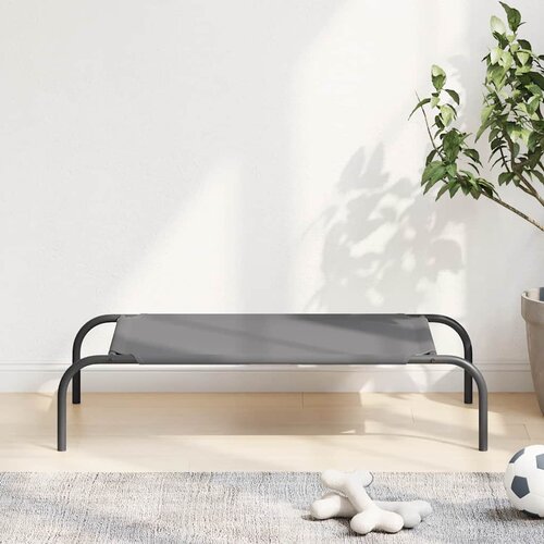 vidaXL Povišeni krevet za pse sivi 90x50x20 cm Oxford tkanina i čelik Cijene