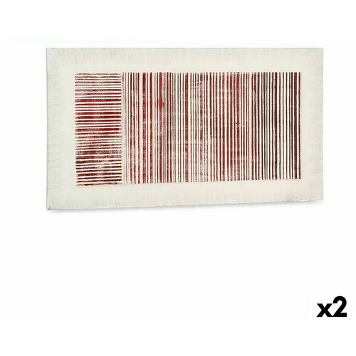  Platno Gift Decor Bijela Roza Crte S olak&amp;scaron;anjem 110 x 60 x 2,5 cm (2 kom.) Slike